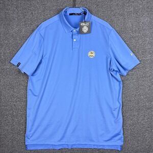 NEW Ralph Lauren RLX Polo Shirt Men Blue XL PGA Tour Rules Committee Performance